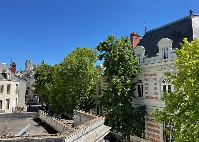 Апартаменты Centre Terrasse Et Vue Chateau Сомюр